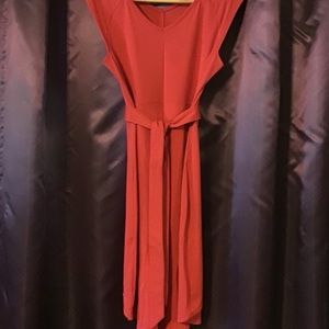 Smart wool red small dress